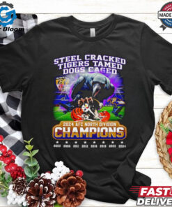 Steel cracked tigers tamed dogs caged 2024 AFC North Division Champions shirt