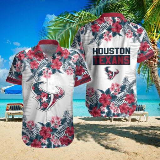 Tropical Hibicus Houston Texans Hawaiian Shirt