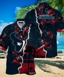 Tropical Touchdown Houston Texans Hawaiian Shirt