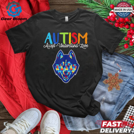 UConn Huskies Autism accept understand love Best Selling shirt