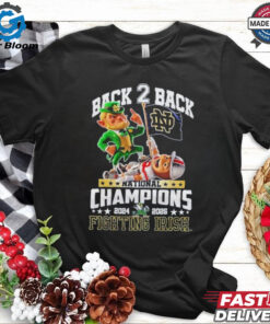 Get In Done Back 2 Back Nation Champions Notre Dame Fighting Irish T-Shirt - Celebrate Notre Dame’s Back-to-Back National Championships, Bold and Proud Design for Fighting Irish Fans, Perfect for Showing Your Team’s Dominance in Style