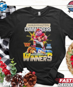 Washington Commanders Beat Detroit Lions NFL NFC Divisional Playoff 2025 Winners Mascot T Shirt