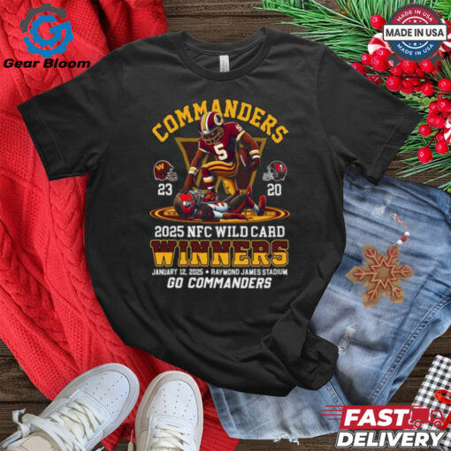 Washington Commanders Wild Card 2025 Winners For Fans T Shirt