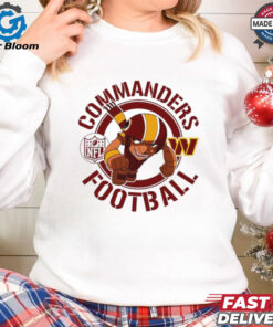 Washington Commanders football NFL Rush Zone Cartoon Character shirt