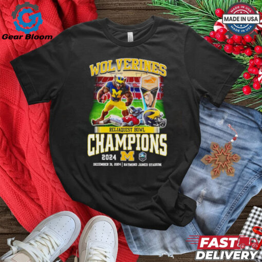 Wolverines Reliaquest Bowl Champions 2024 mascot shirt