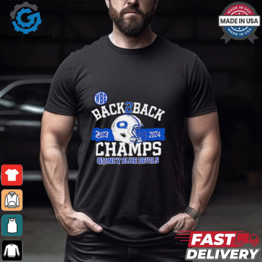 Back 2 back 2023 2024 Champs Quincy Blue Devil shirt