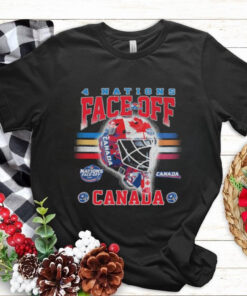 Canada 2025 4 Nations Face Off Goalie Mask T Shirt