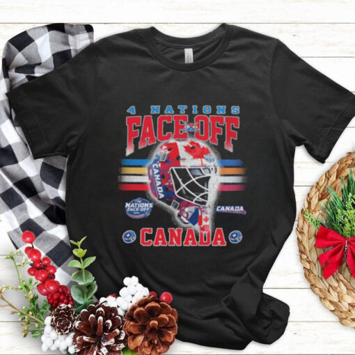 Canada 2025 4 Nations Face Off Goalie Mask T Shirt