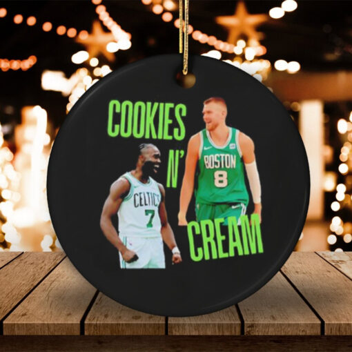 Cookies and Cream Jaylen Brown and Kristaps Porzingis Boston Celtics shirt