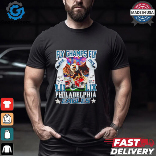 Fly Champs Fly Philadelphia Eagles mascot shirt