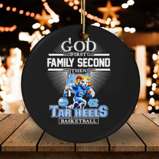 God Frist Family Secon Then North Carolina Tar Heels mascot shirt