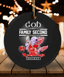 God first family second then Detroit Red Wings mascot shirt