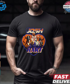 Josh Hart New York Knicks heart graphic skyline retro shirt