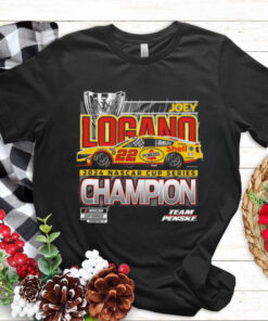 Men's Team Penske Black Joey Logano 2024 NASCAR Cup Series Champion Official T Shirt