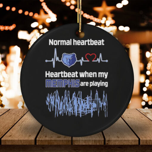 Normal Heartbeat Heartbeat When My Memphis Grizzlies Are Playing T shirts