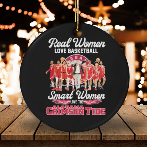 Official Real Women Love Basketball Smart Women Love The Alabama Crimson Tide Signatures T shirts