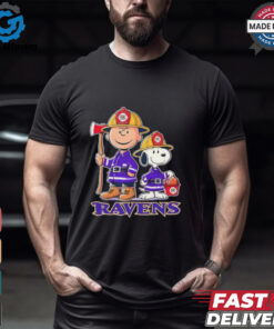 Peanuts firefighters Baltimore Ravens shirt