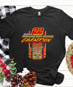 Women's Team Penske Black Joey Logano 2024 NASCAR Cup Series Champion Lifestyle shirt