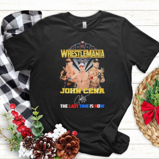 Wrestlemania WWE John Cena Signature The Last Time Is Now T Shirt