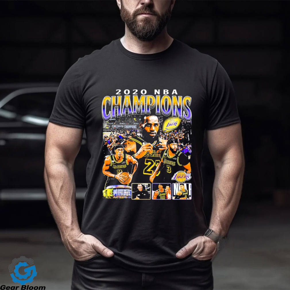 2020 NBA Champions Los Angeles Lakers retro shirt