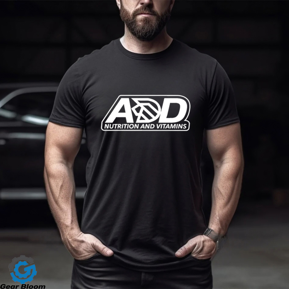 A and D Nutrition and Vitamins logo shirt