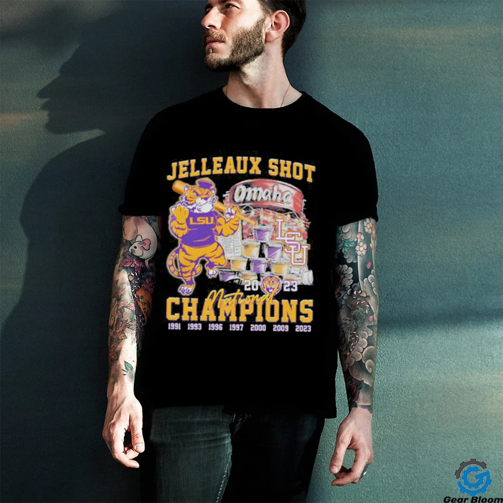 Lsu Tigers Jelleaux Shot Omaha National Champions 2023 T Shirt