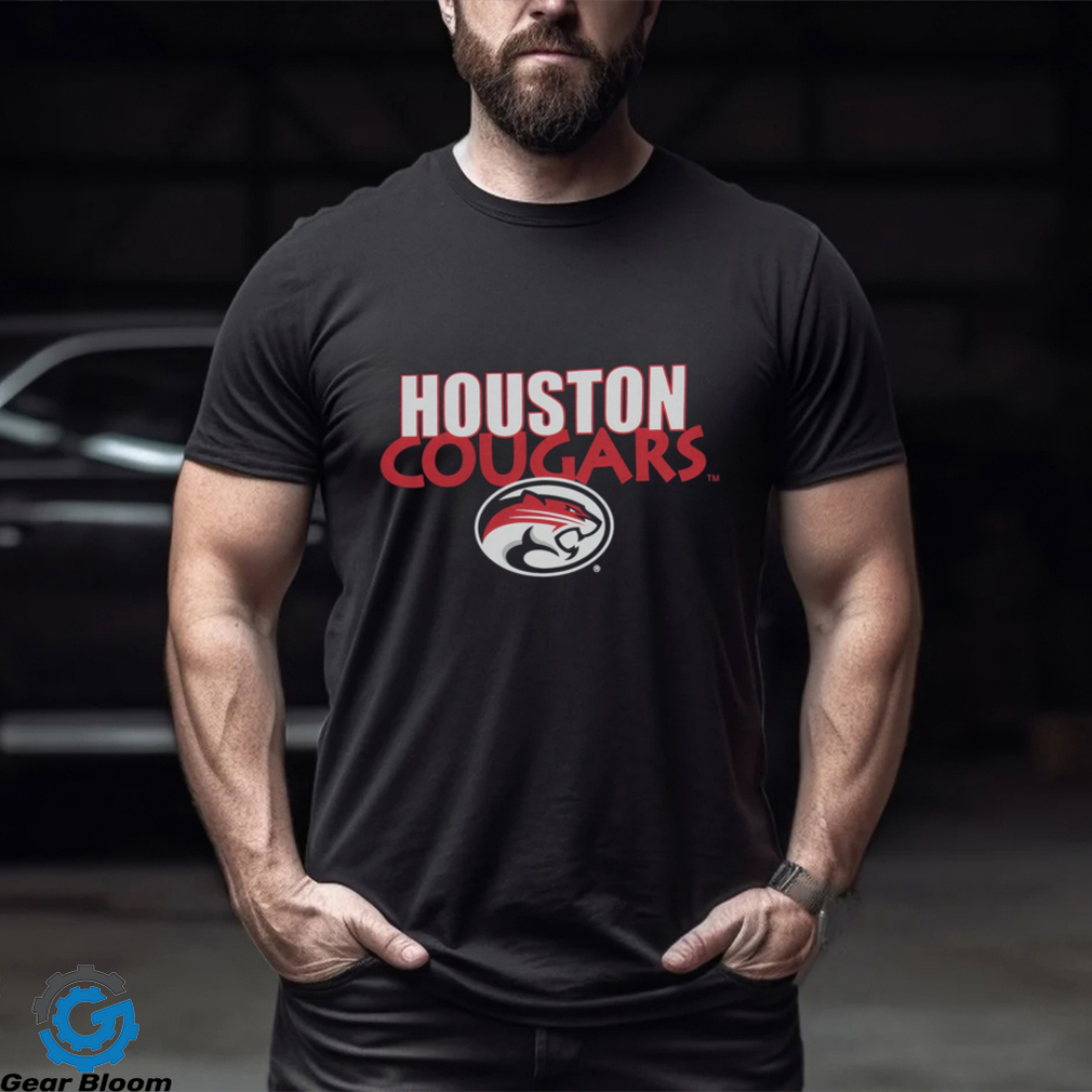 Youth Navy Houston Cougars Logo T Shirt