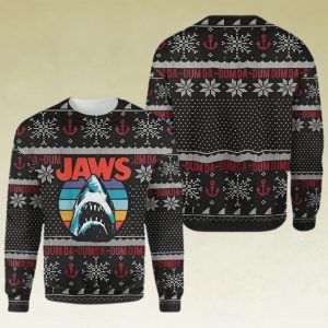 Jaws Shark Lover Ugly Christmas Sweater