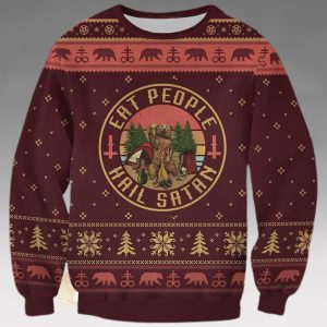Metal Bear Satan Ugly Christmas Sweater