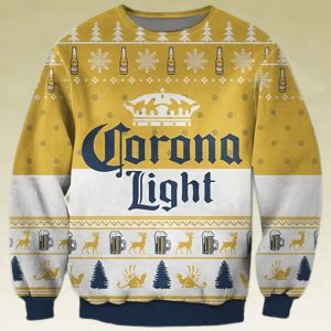 BEST Corona Light Beer Christmas Ugly Sweater