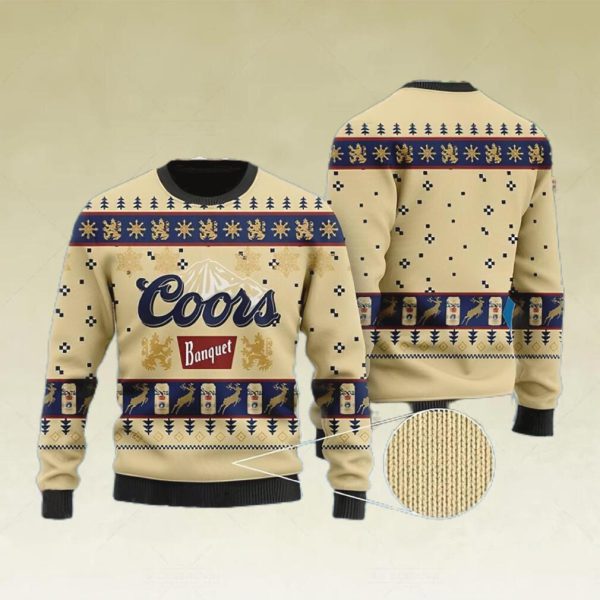 Coors Banquet Ugly Christmas Sweater