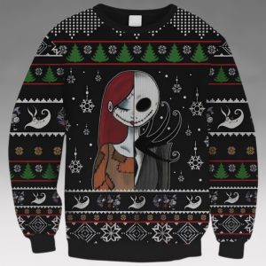 Jack Skellington And Sally Knitting Pattern Ugly Christmas Sweater