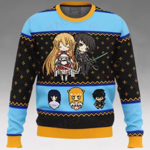 Sword Art Online Sprites Ugly Christmas Sweater