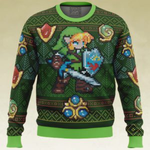 Zelda Link Green Zelda Ugly Christmas Sweater