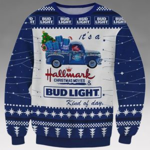 Hallmark Christmas Movies Bud Light Ugly Sweater