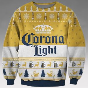 BEST Corona Light Beer Christmas Ugly Sweater