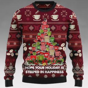 Hope Your Holiday In Happiness Ugly Christmas Sweater