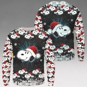 Snoopy Ugly Christmas Sweater Santa Snoopy The Peanuts Characters