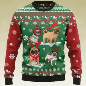Pug Snow Day Pug Lover Ugly Christmas Sweater