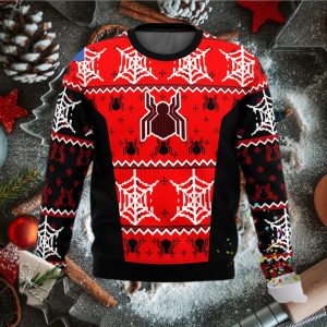 Spider Man Symbol Web Ugly Christmas Sweater
