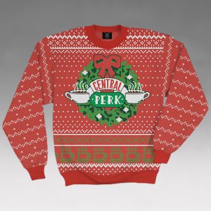 Friends Central Perk Wreath Ugly Christmas Sweater