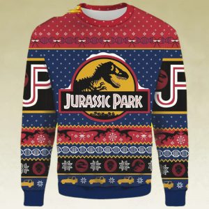 Dinosaur Ugly Christmas Sweater Dinosaur Skeleton Jurassic Park Merry Xmas 2022