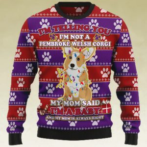 Pembroke Welsh Corgi Baby Christmas Ugly Christmas Sweater