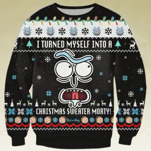 I Turned Myself Into A Christmas Ugly Sweater