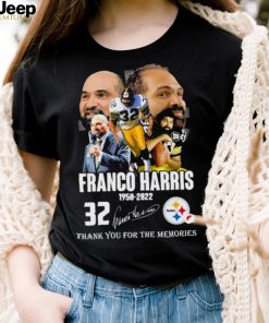 Franco Harris 1950 2022 Thank You For The Memories Signatures Shirt