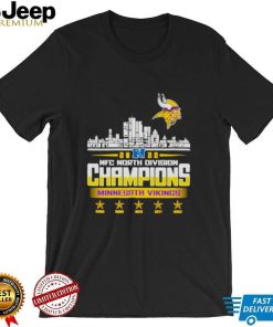 Minnesota Vikings players names 2022 NFC North Division city skyline Shirt