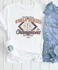 2 Time 2017 And 2022 Houston Astros Champions World Series Shirt