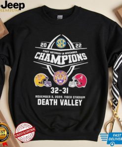 2022 First Saturday In November Champions Death Valley Tigers Matchup Shirt