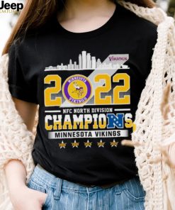 2022 NFC North Division Champions Minnesota Vikings Skyline Shirt