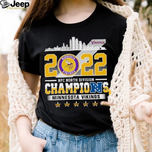 2022 NFC North Division Champions Minnesota Vikings Skyline Shirt